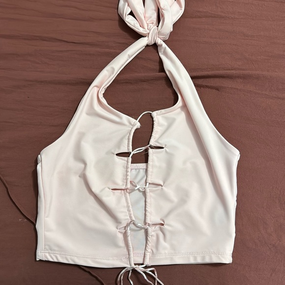 Light Pink Halter Top - Picture 1 of 2